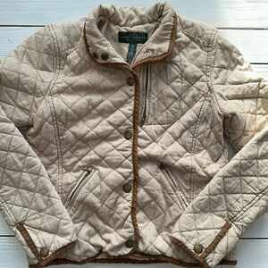 Lauren Jeans Co. Quilted Field Jacket size Small Petite
